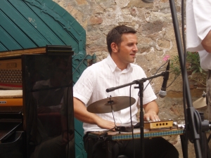 Oestrich-Winkeler Jazzwoche im Weingut Geromont Paris Washboard 20. Juli 08